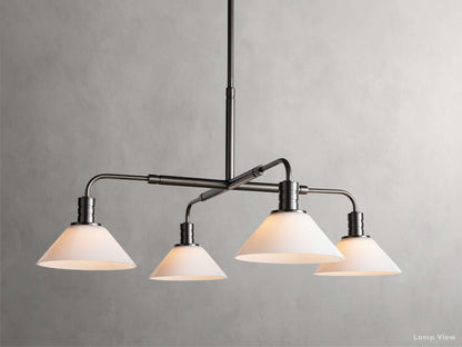 Theron Bell Glass Round Chandelier
