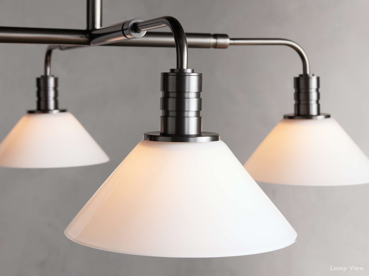 Theron Bell Glass Round Chandelier