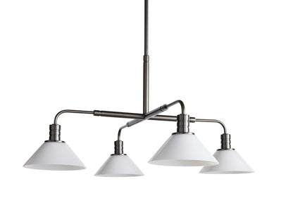 Theron Bell Glass Round Chandelier