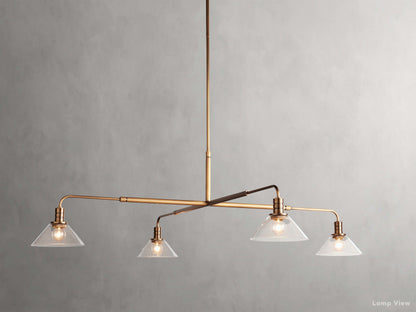 Theron Bell Glass Round Chandelier