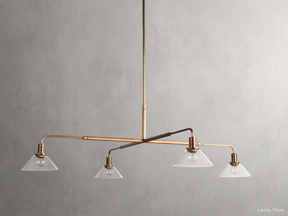 Theron Bell Glass Round Chandelier