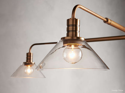 Theron Bell Glass Round Chandelier