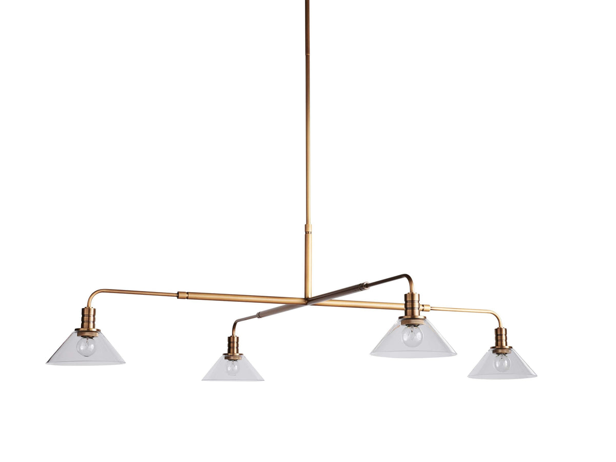 Theron Bell Glass Round Chandelier