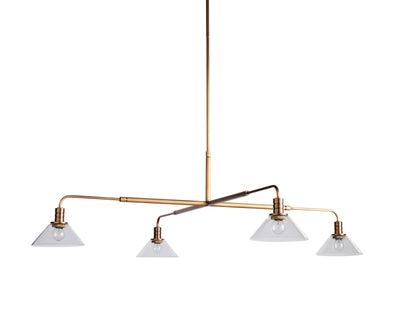 Theron Bell Glass Round Chandelier
