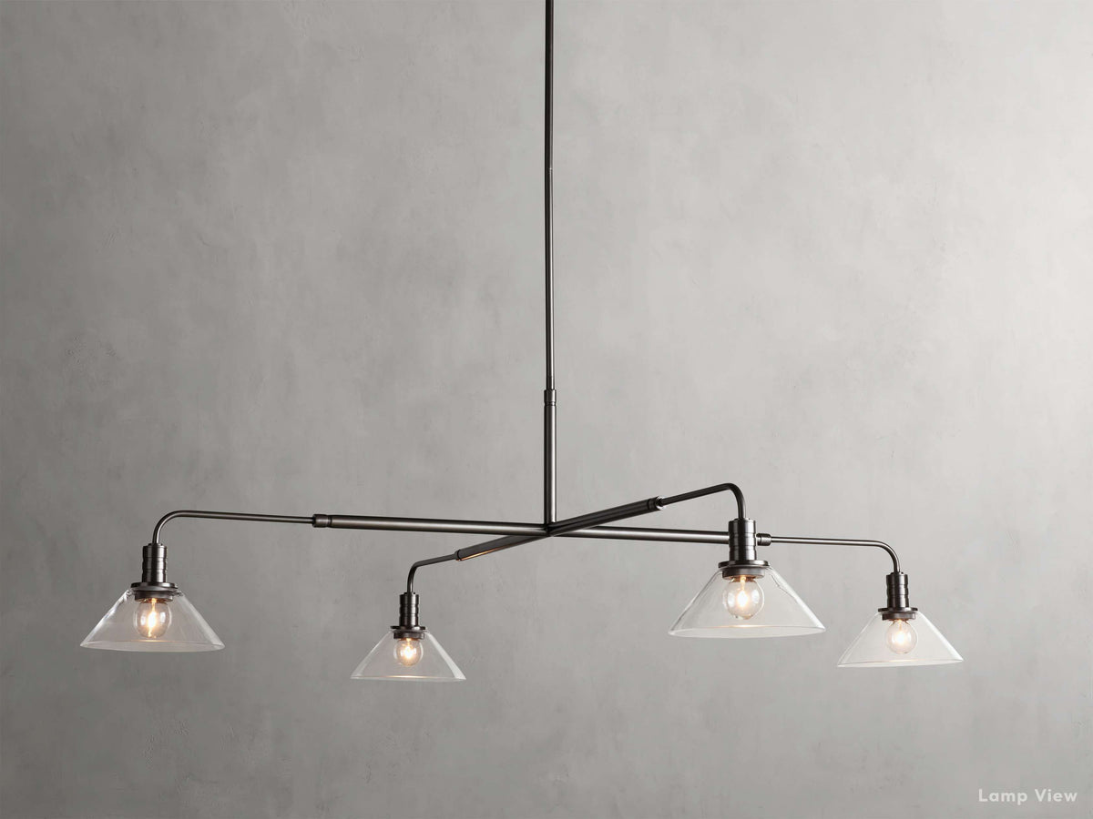 Theron Bell Glass Round Chandelier