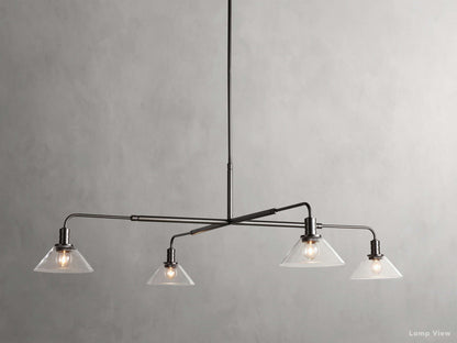 Theron Bell Glass Round Chandelier