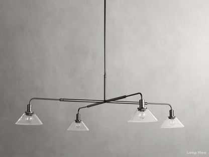 Theron Bell Glass Round Chandelier