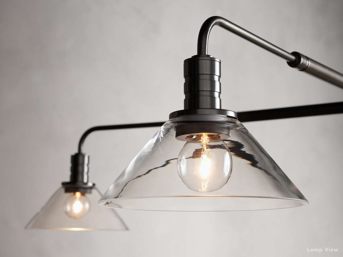 Theron Bell Glass Round Chandelier