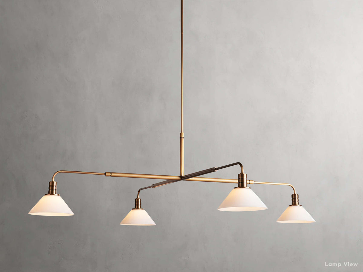 Theron Bell Glass Round Chandelier
