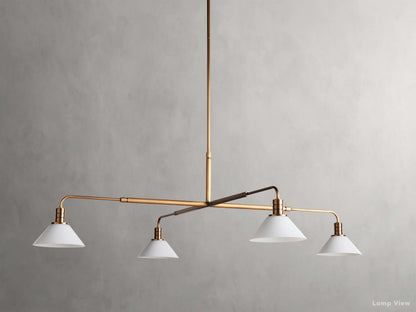 Theron Bell Glass Round Chandelier
