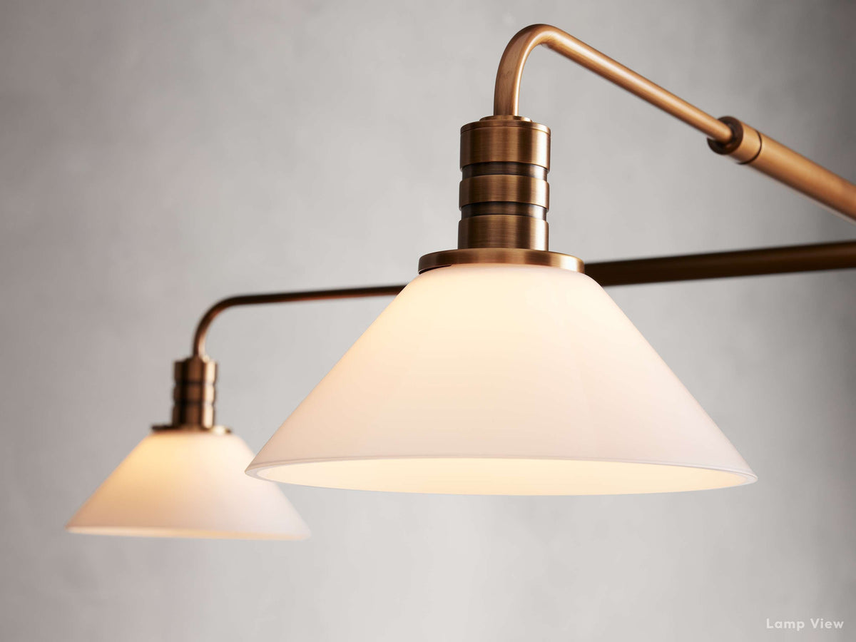 Theron Bell Glass Round Chandelier