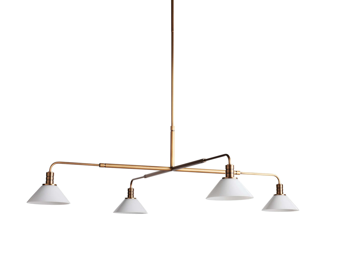 Theron Bell Glass Round Chandelier