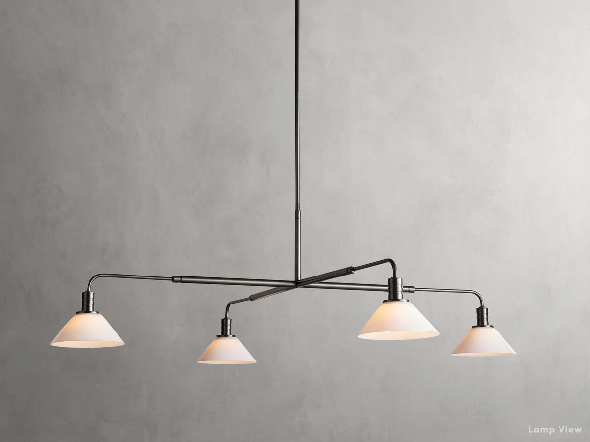 Theron Bell Glass Round Chandelier