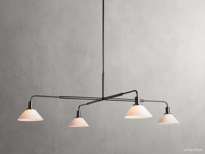 Theron Bell Glass Round Chandelier
