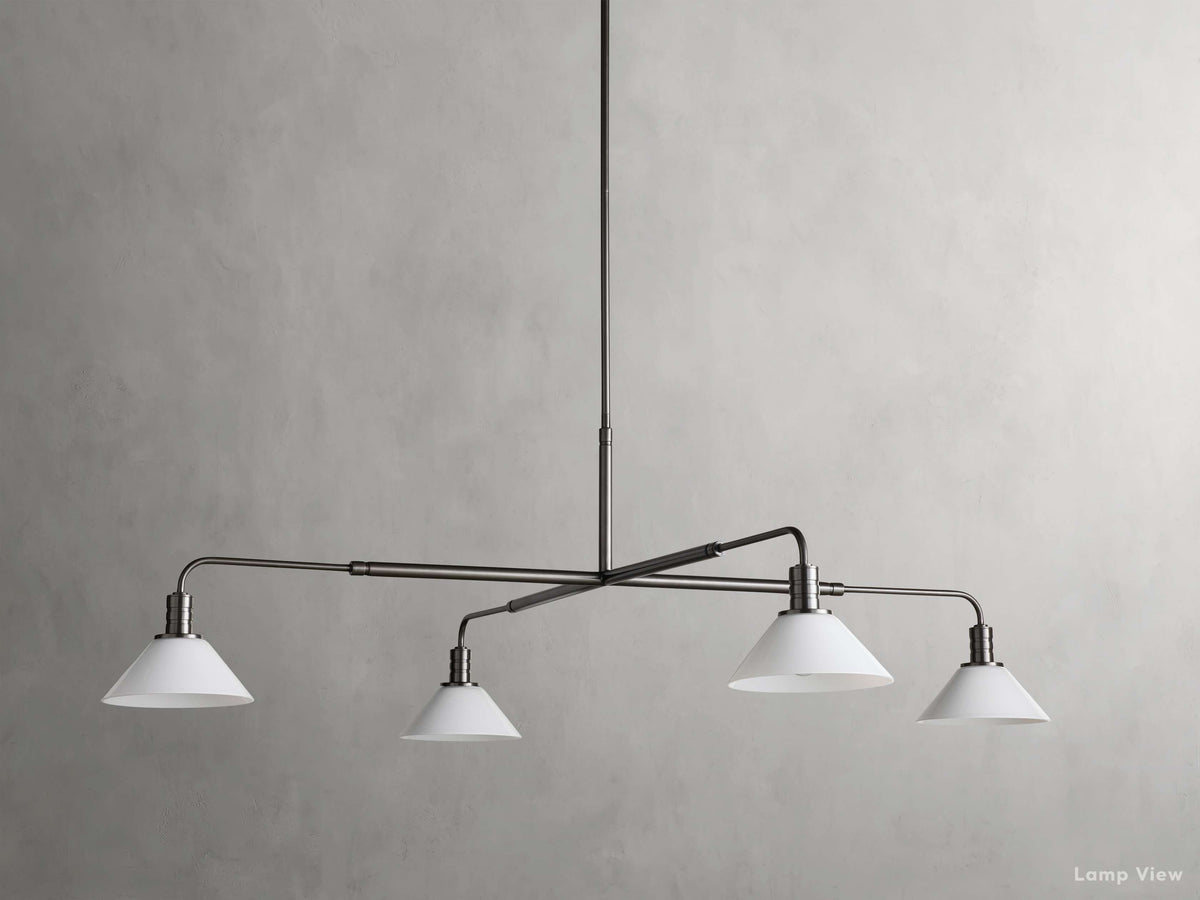 Theron Bell Glass Round Chandelier