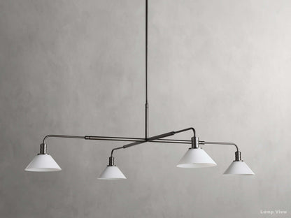 Theron Bell Glass Round Chandelier