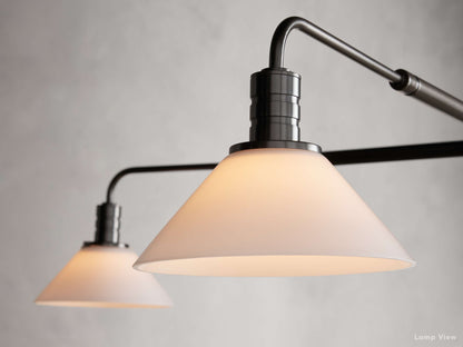 Theron Bell Glass Round Chandelier