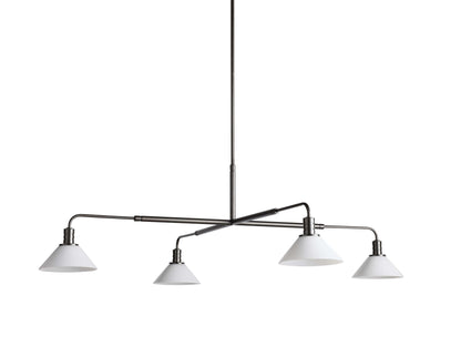 Theron Bell Glass Round Chandelier