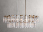 Delsie Glass Oval Chandelier