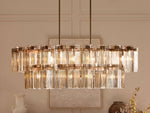 Delsie Glass Oval Chandelier