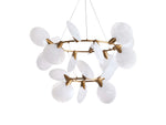 Lyla Foliated Two-Tier Chandelier