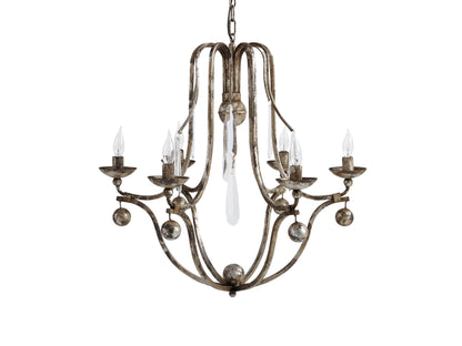Bonita Weathered Glow Round Chandelier