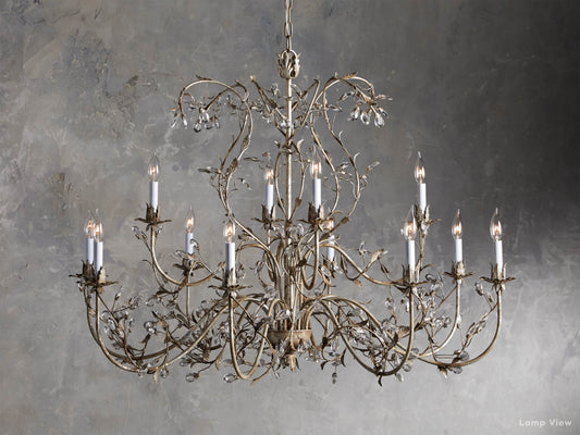 Claudette Gleam Patina Round Chandelier