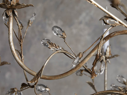 Claudette Gleam Patina Round Chandelier