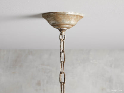 Claudette Gleam Patina Round Chandelier