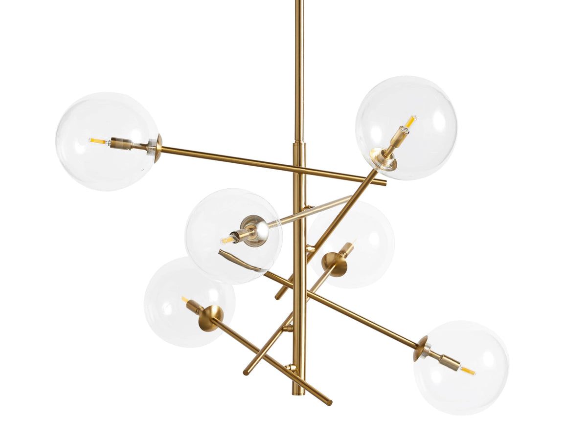 Roscoe Filtered Glass Round Chandelier