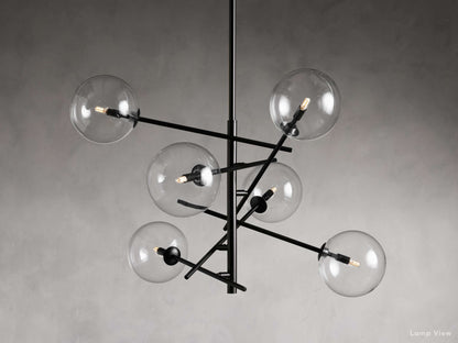 Roscoe Filtered Glass Round Chandelier