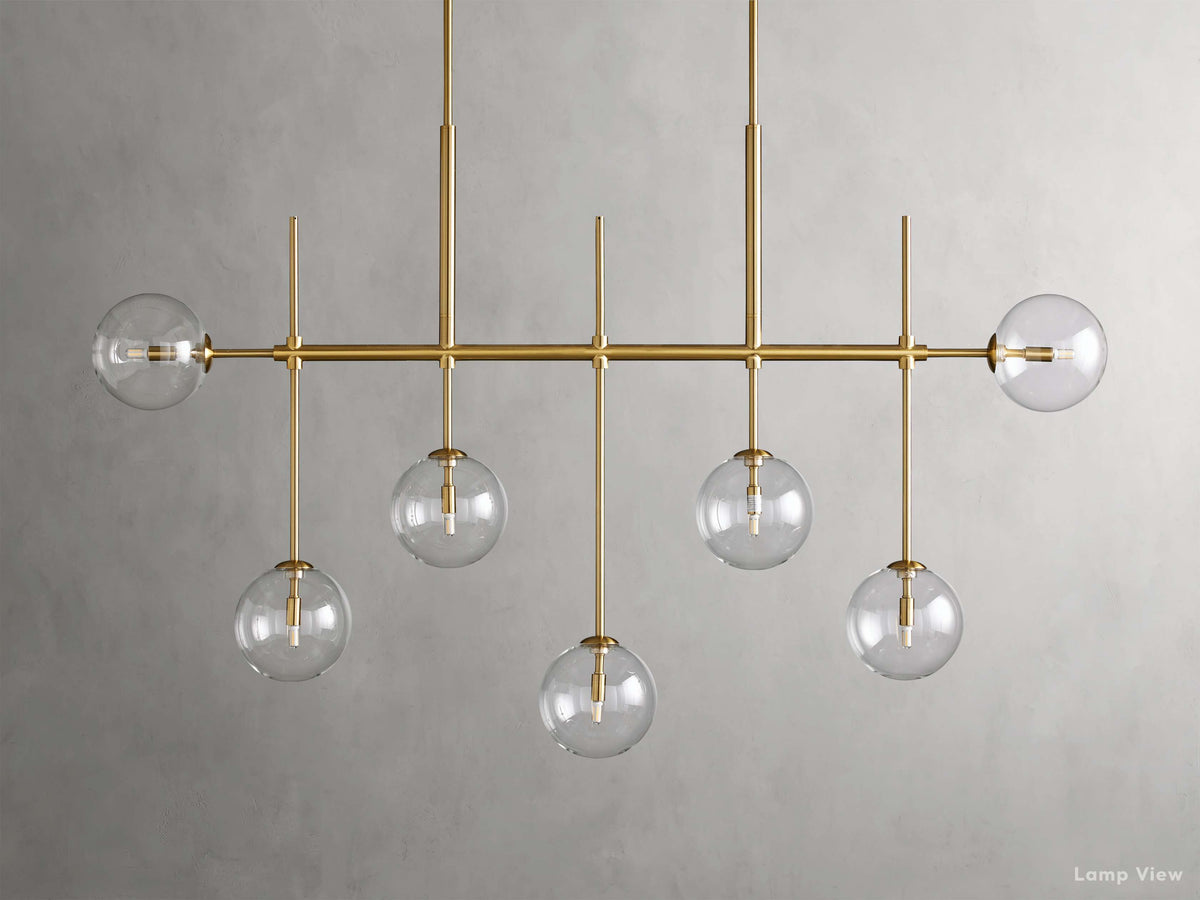 Roscoe Sputnik Glass Linear Chandelier