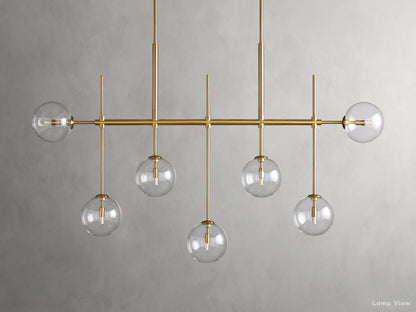 Roscoe Sputnik Glass Linear Chandelier