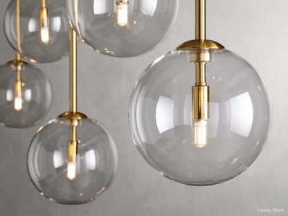 Roscoe Sputnik Glass Linear Chandelier