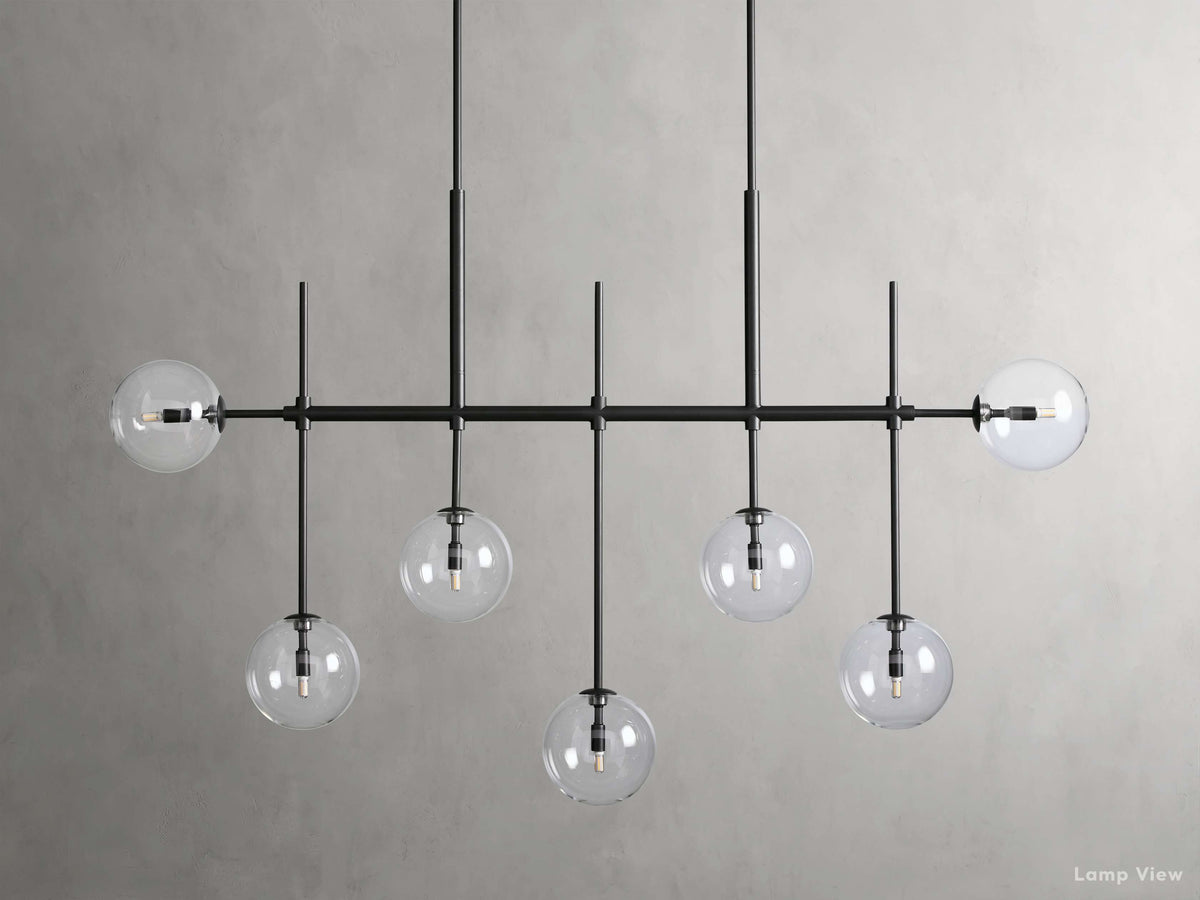 Roscoe Sputnik Glass Linear Chandelier