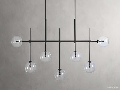 Roscoe Sputnik Glass Linear Chandelier