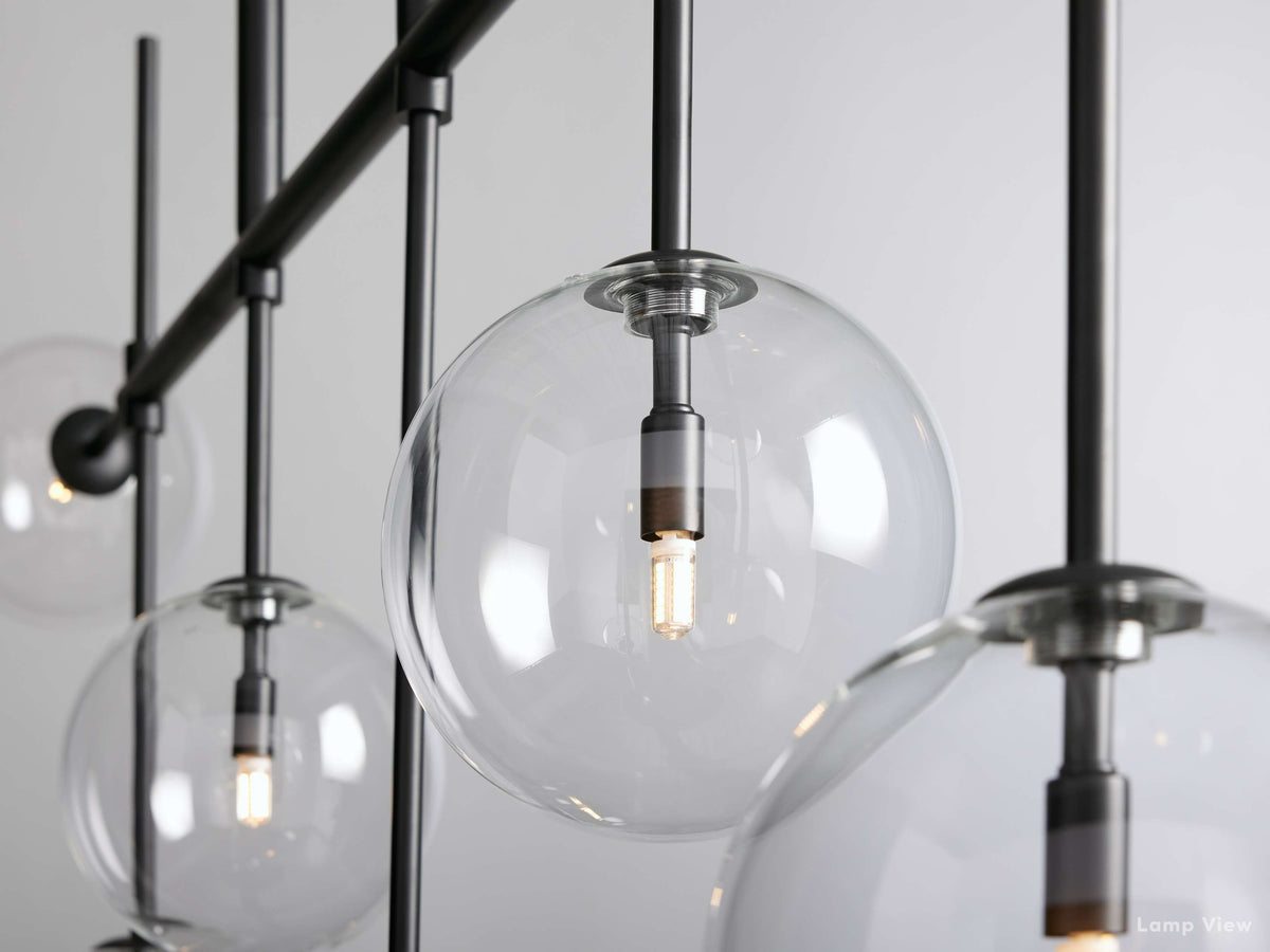 Roscoe Sputnik Glass Linear Chandelier