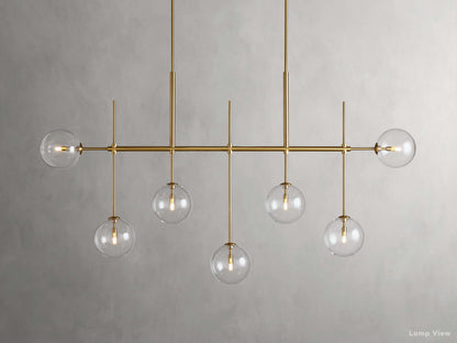 Roscoe Sputnik Glass Linear Chandelier