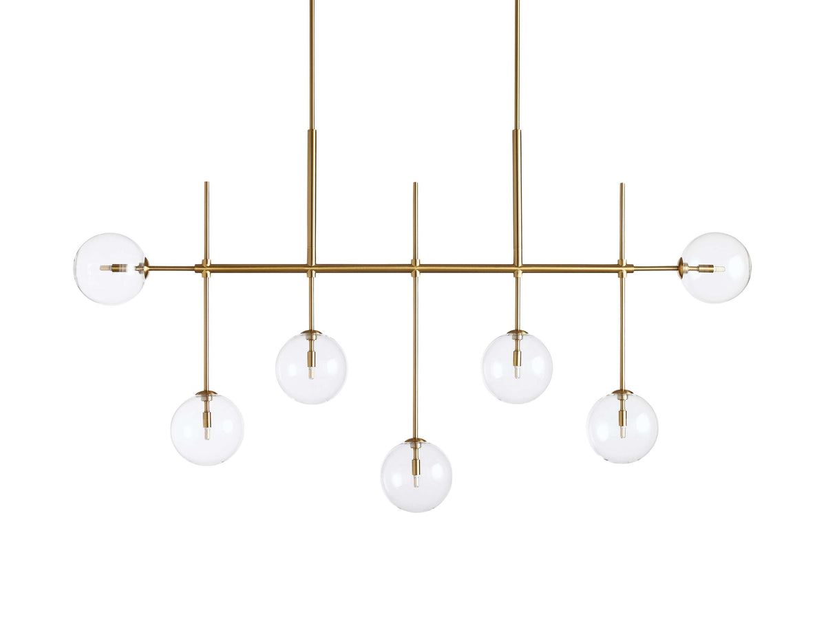Roscoe Sputnik Glass Linear Chandelier