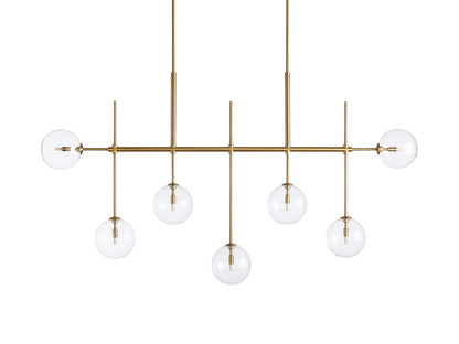 Roscoe Sputnik Glass Linear Chandelier