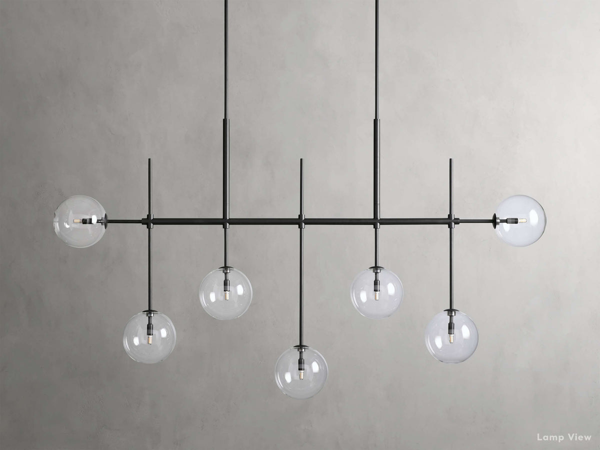 Roscoe Sputnik Glass Linear Chandelier