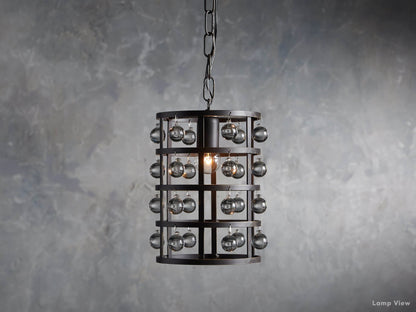 La Cage Framed Crystal Pendant Light
