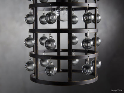 La Cage Framed Crystal Pendant Light