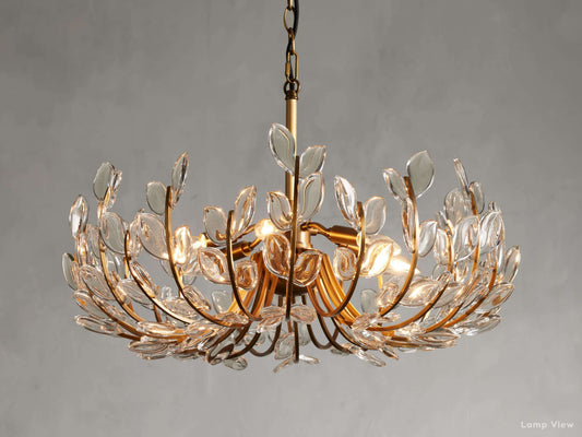 Adela Petal Glow Round Chandelier