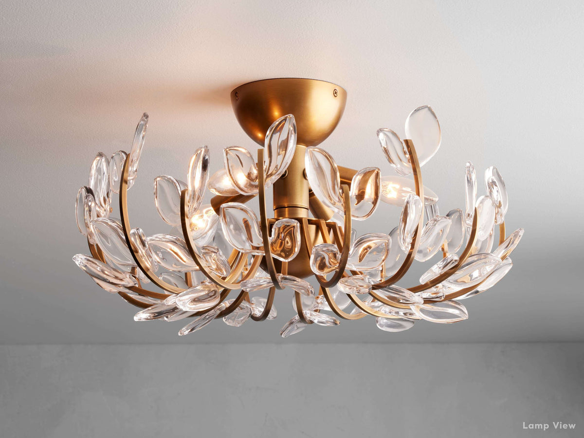 Adela Petal Glow Flush Mount
