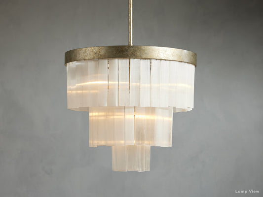 Cameron Historic Selenite Round Chandelier
