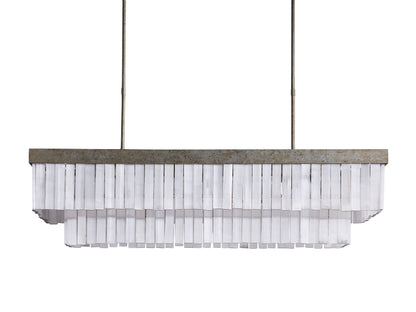 Cameron Historic Selenite Rectangular Chandelier