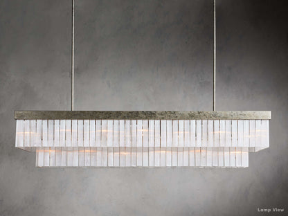 Cameron Historic Selenite Rectangular Chandelier