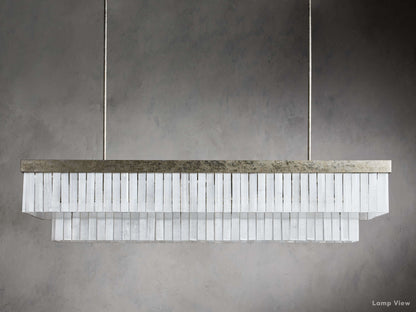 Cameron Historic Selenite Rectangular Chandelier