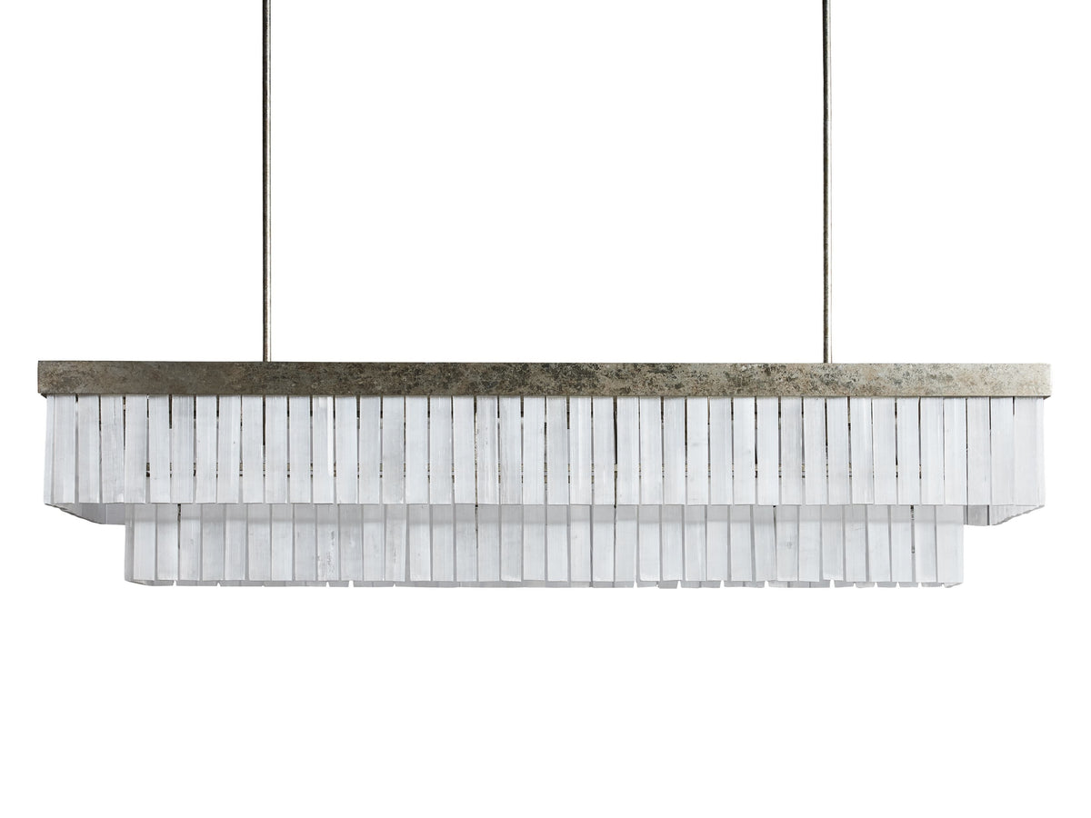 Cameron Historic Selenite Rectangular Chandelier